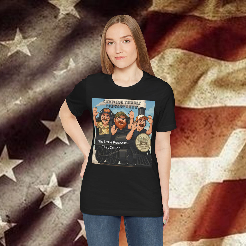 Podcast Tee — "The Little Podcast That Could" Train Logo