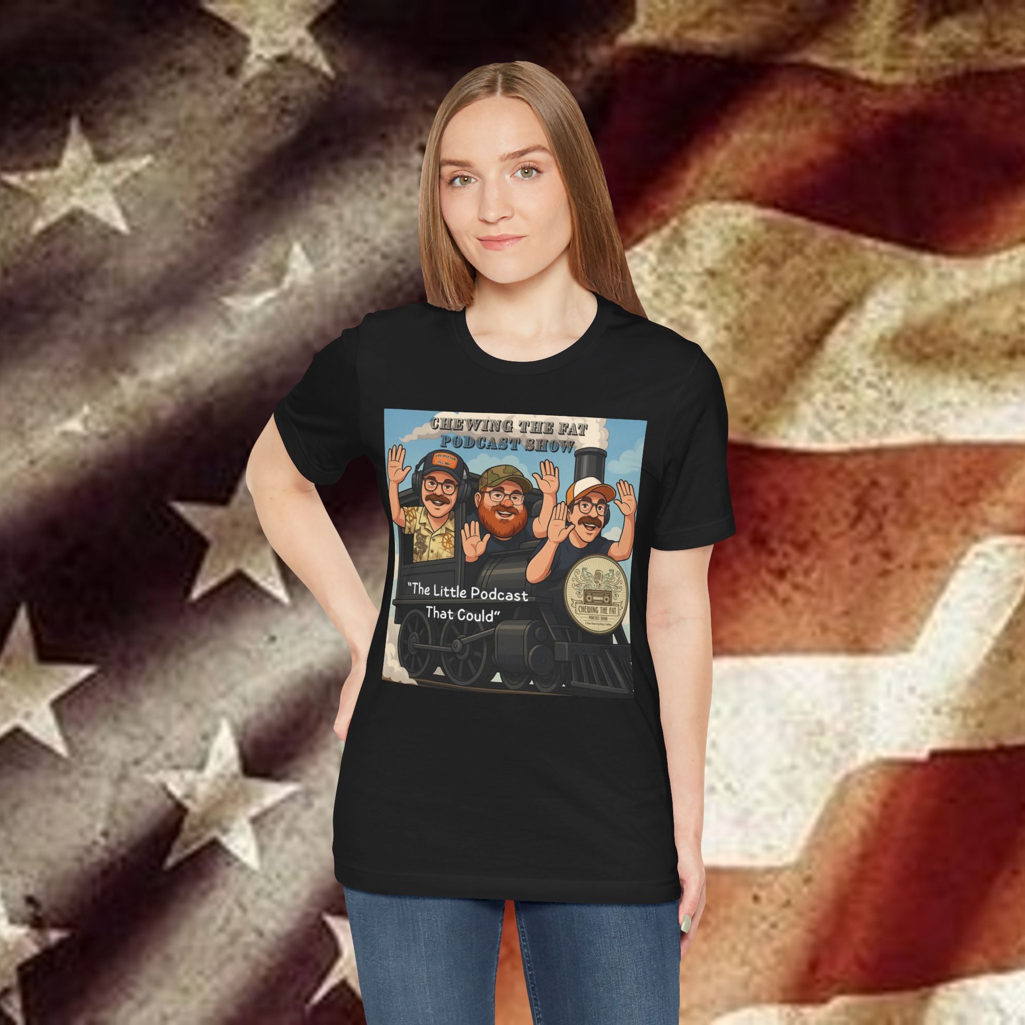 Podcast Tee — "The Little Podcast That Could" Train Logo