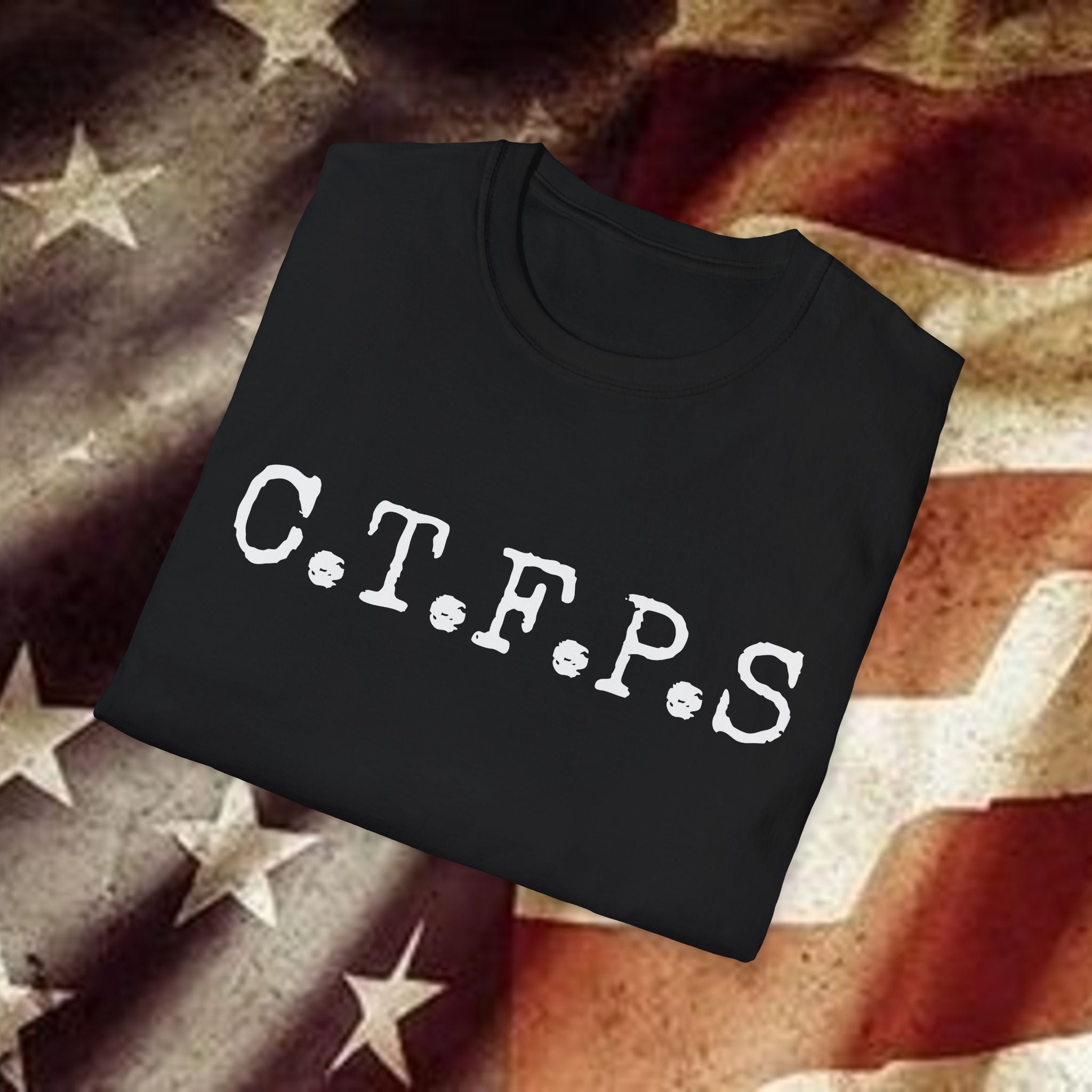 T-Shirt — C.T.F.P.S. "Chewing the Fat" Vintage Podcast Logo