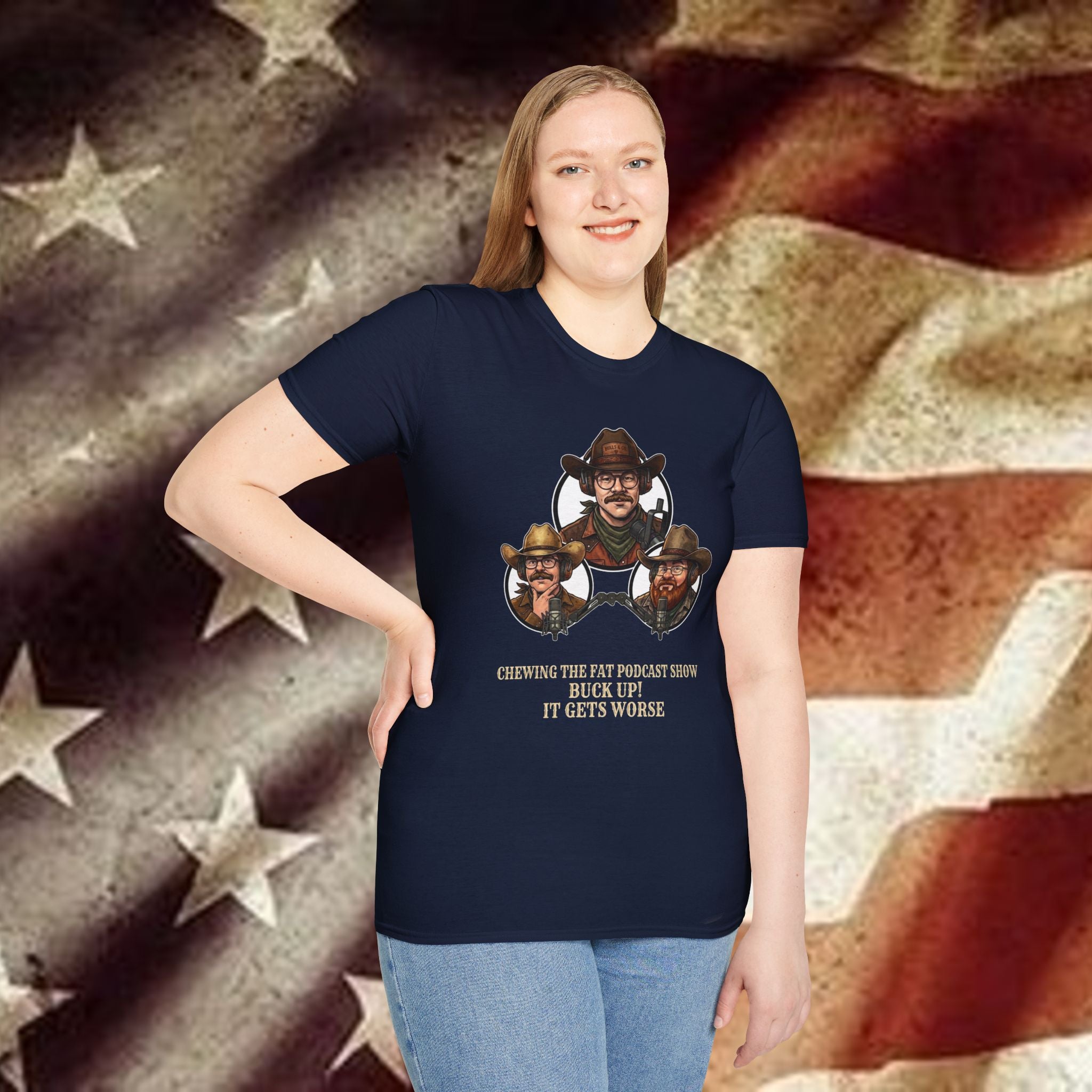 "Buck Up It Gets Worse" Vintage Western Tee