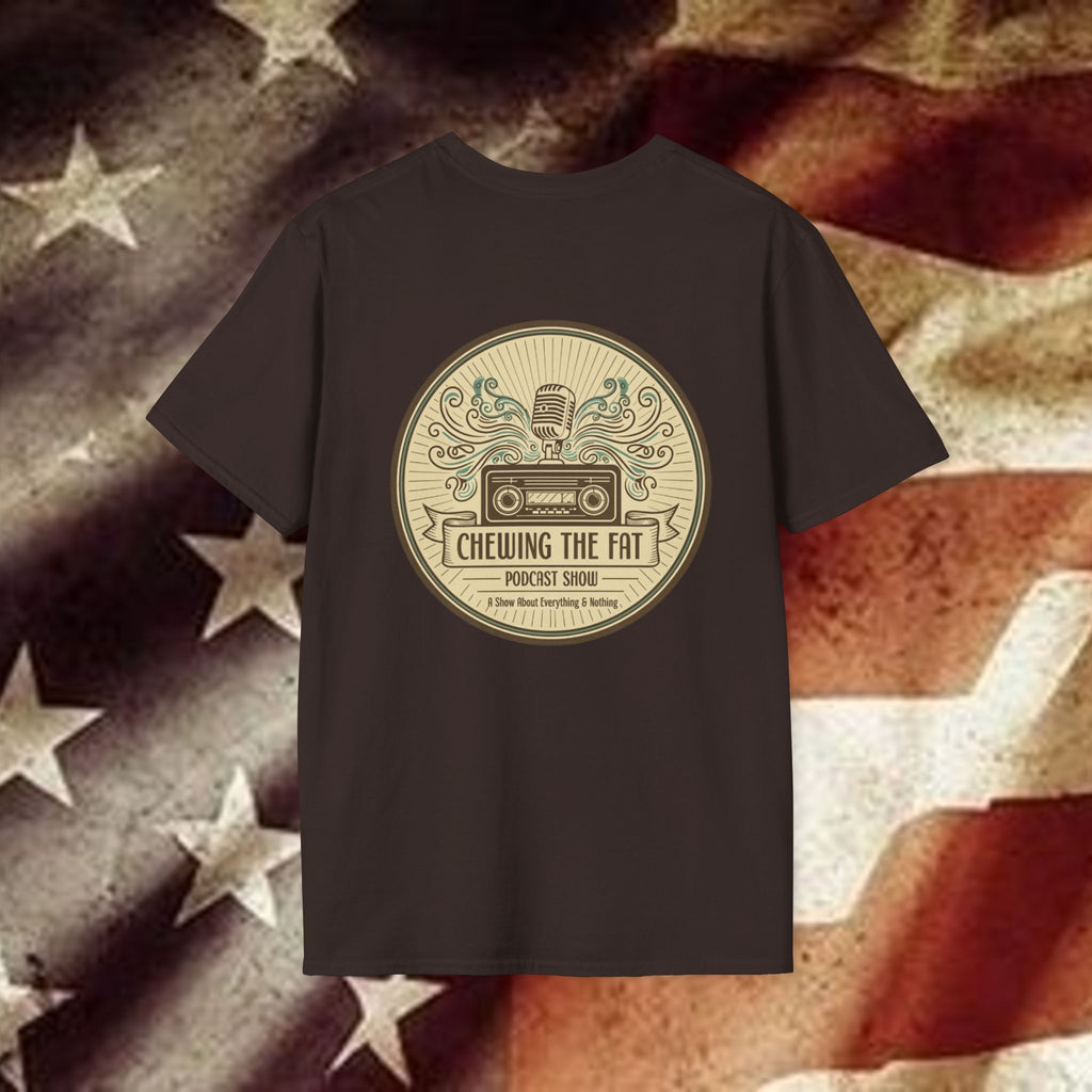 T-Shirt — C.T.F.P.S. "Chewing the Fat" Vintage Podcast Logo