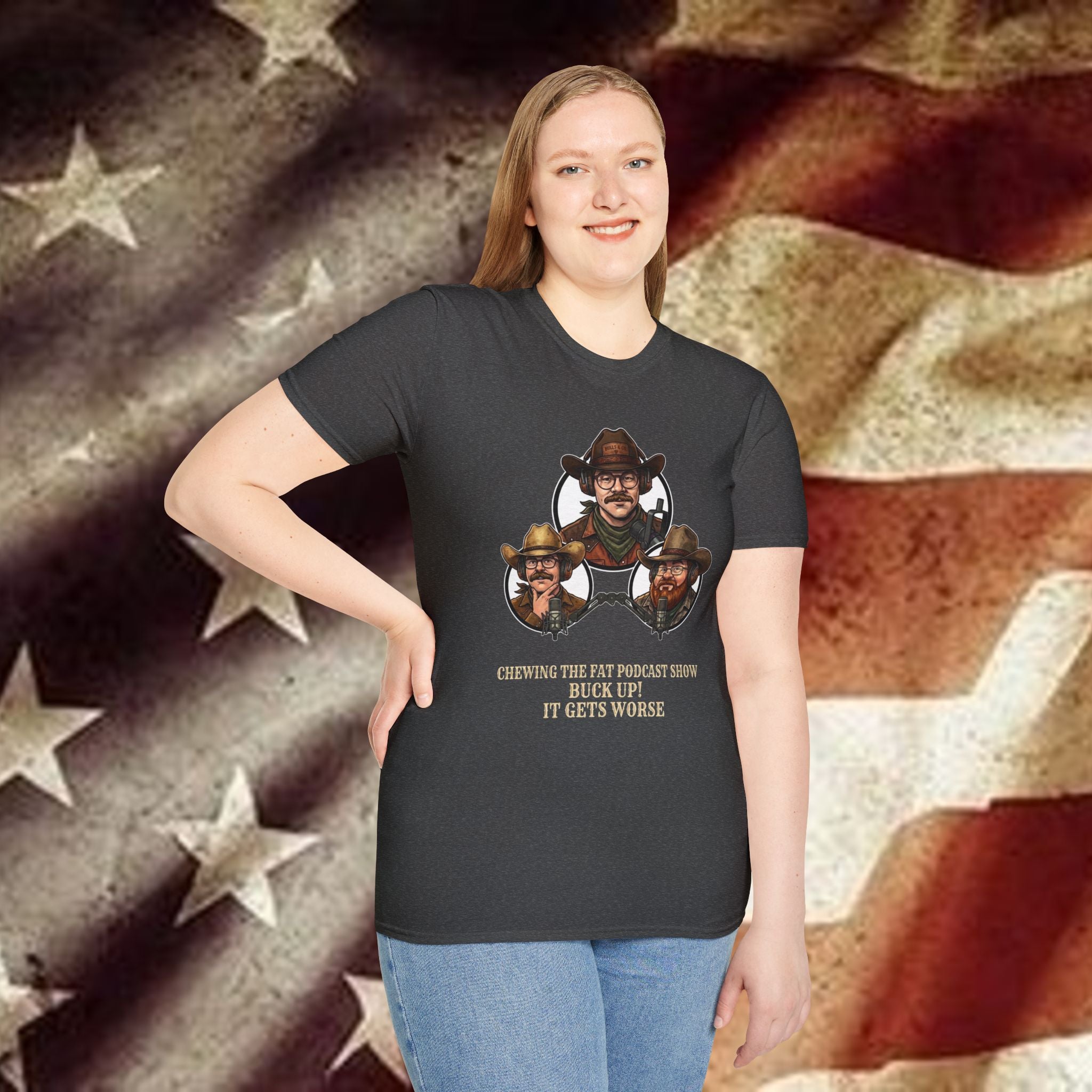 "Buck Up It Gets Worse" Vintage Western Tee