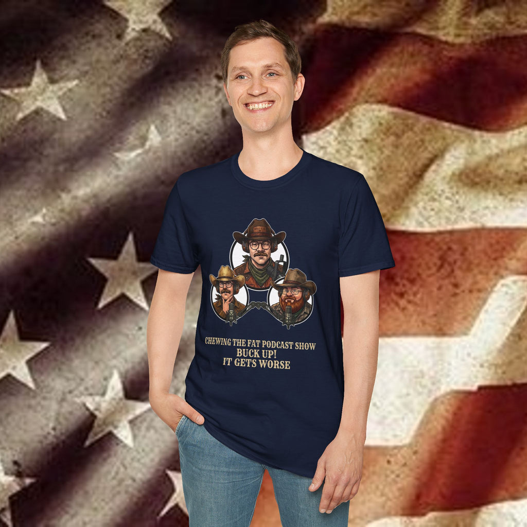 "Buck Up It Gets Worse" Vintage Western Tee