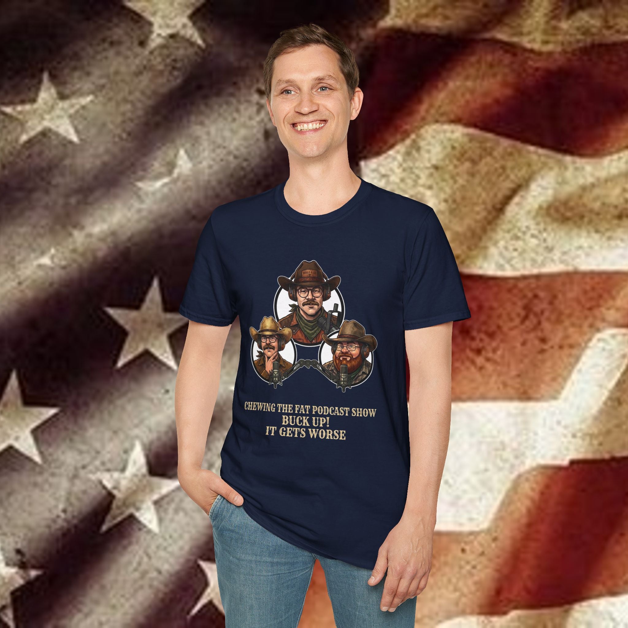 "Buck Up It Gets Worse" Vintage Western Tee
