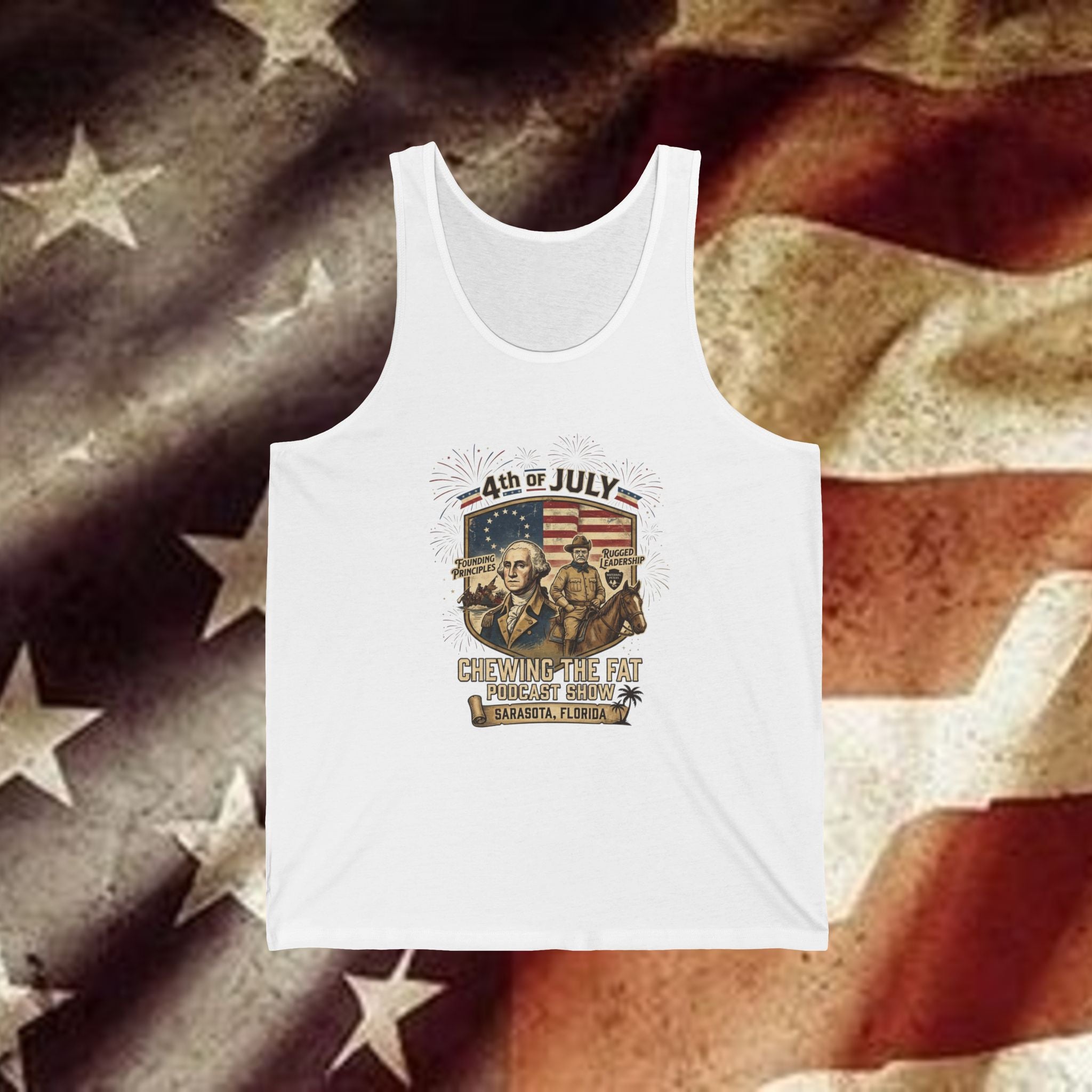 4th of July Veteran Tank Top — "Courage & Honor" Patriotic Military Memorial Tank