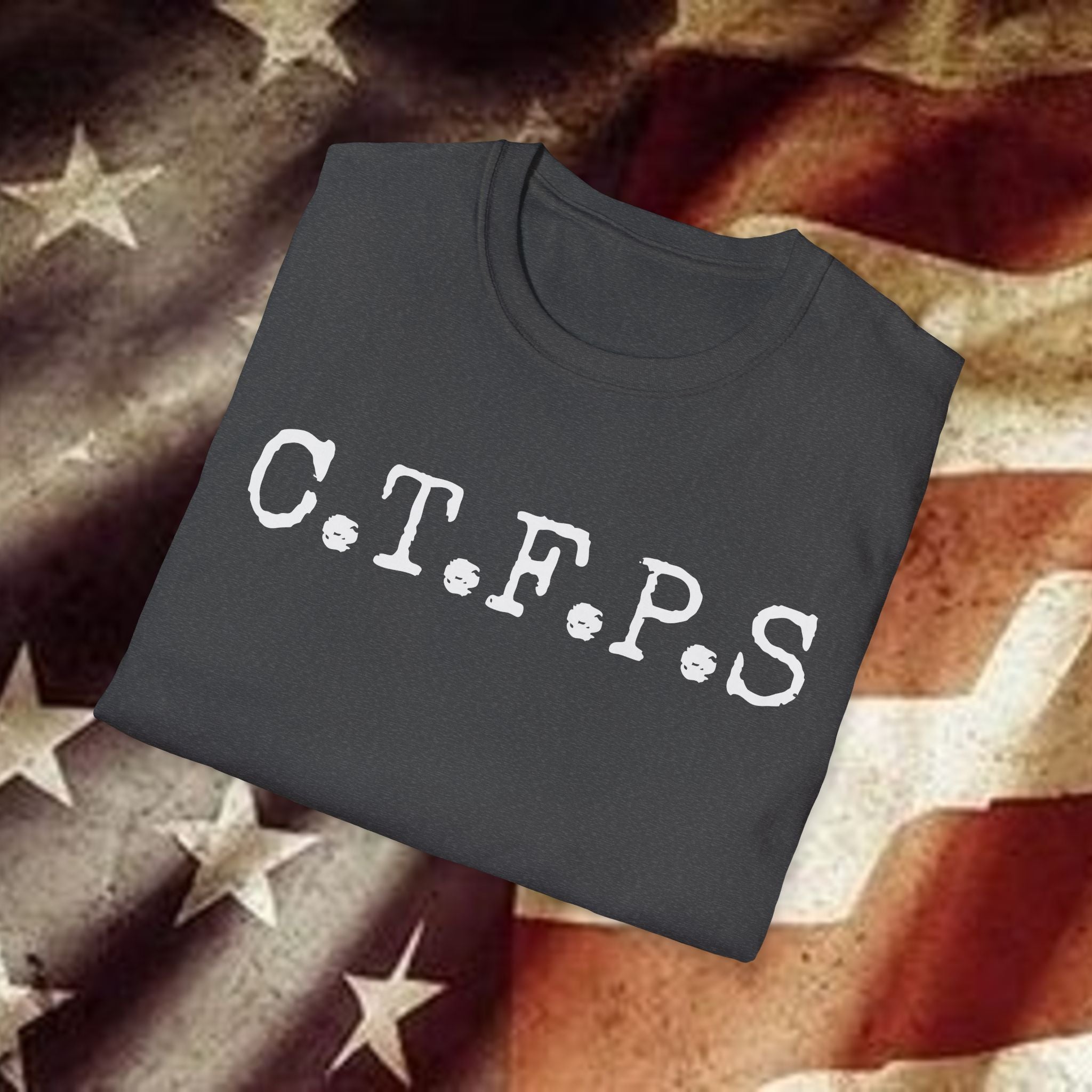 T-Shirt — C.T.F.P.S. "Chewing the Fat" Vintage Podcast Logo