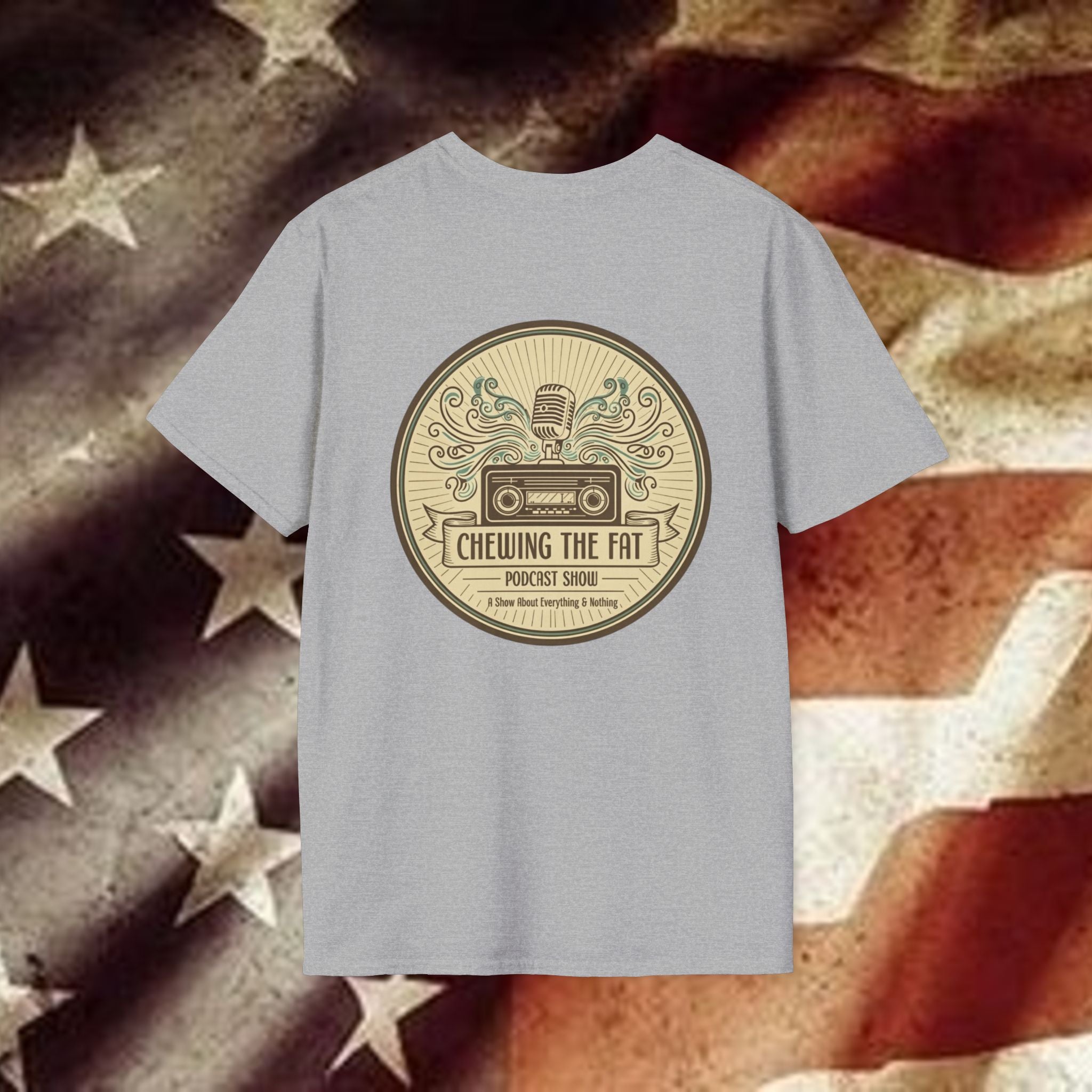 T-Shirt — C.T.F.P.S. "Chewing the Fat" Vintage Podcast Logo