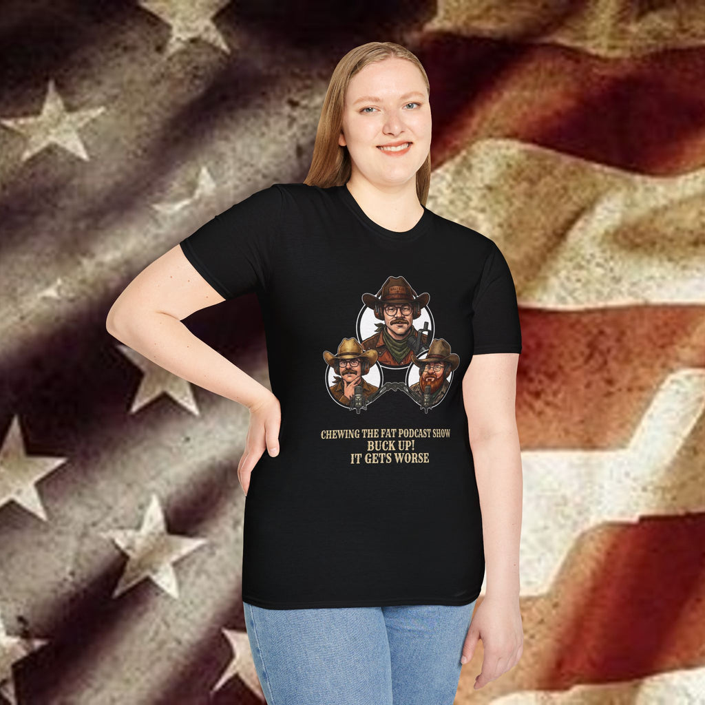 "Buck Up It Gets Worse" Vintage Western Tee
