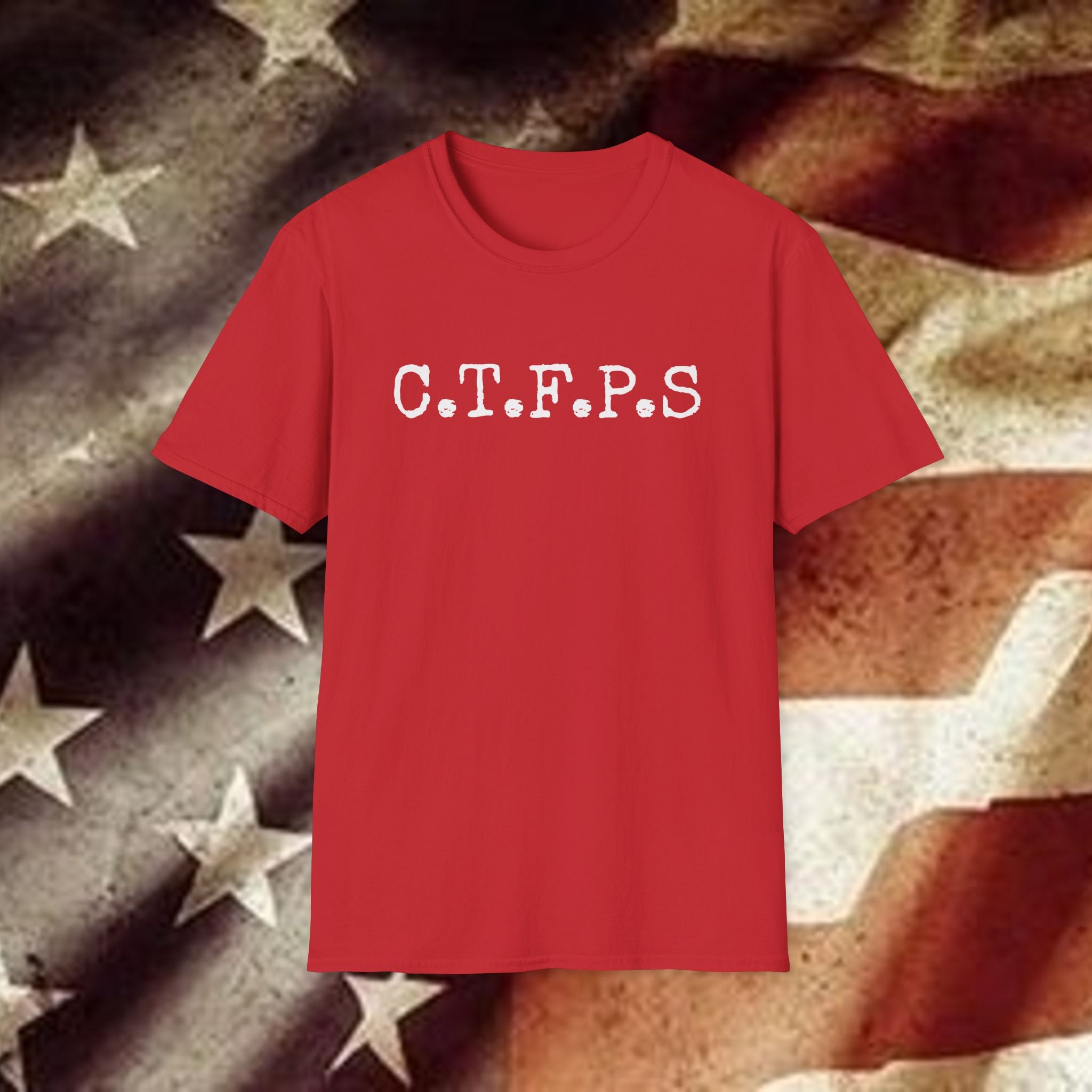 T-Shirt — C.T.F.P.S. "Chewing the Fat" Vintage Podcast Logo