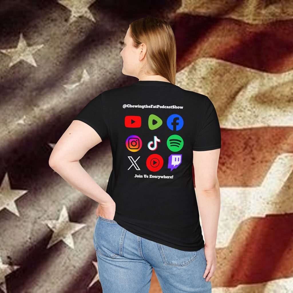 You Got to Be Kidding! T-Shirt — Patriotic George Washington Graphic Tee with QR Podcast Back
