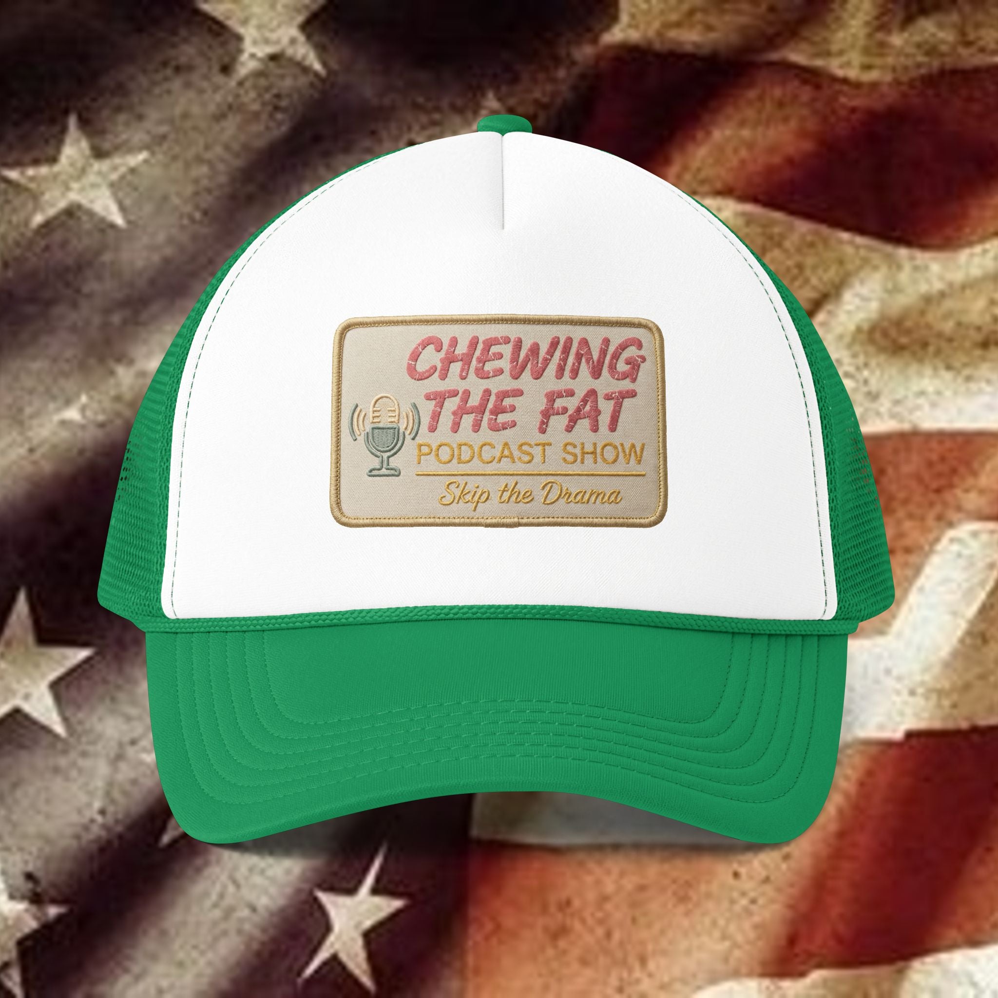 Trucker Hat — "Chewing The Fat Podcast Show" Mesh-Back Cap