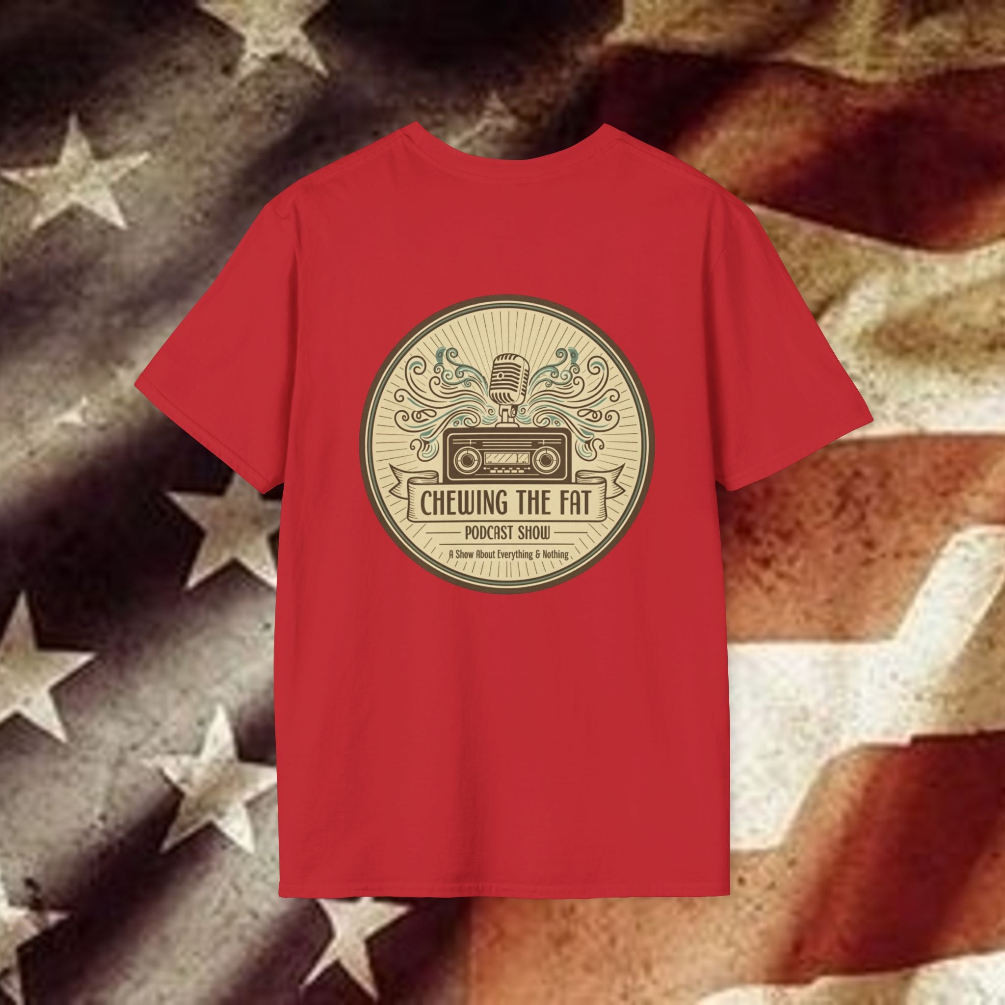 T-Shirt — C.T.F.P.S. "Chewing the Fat" Vintage Podcast Logo