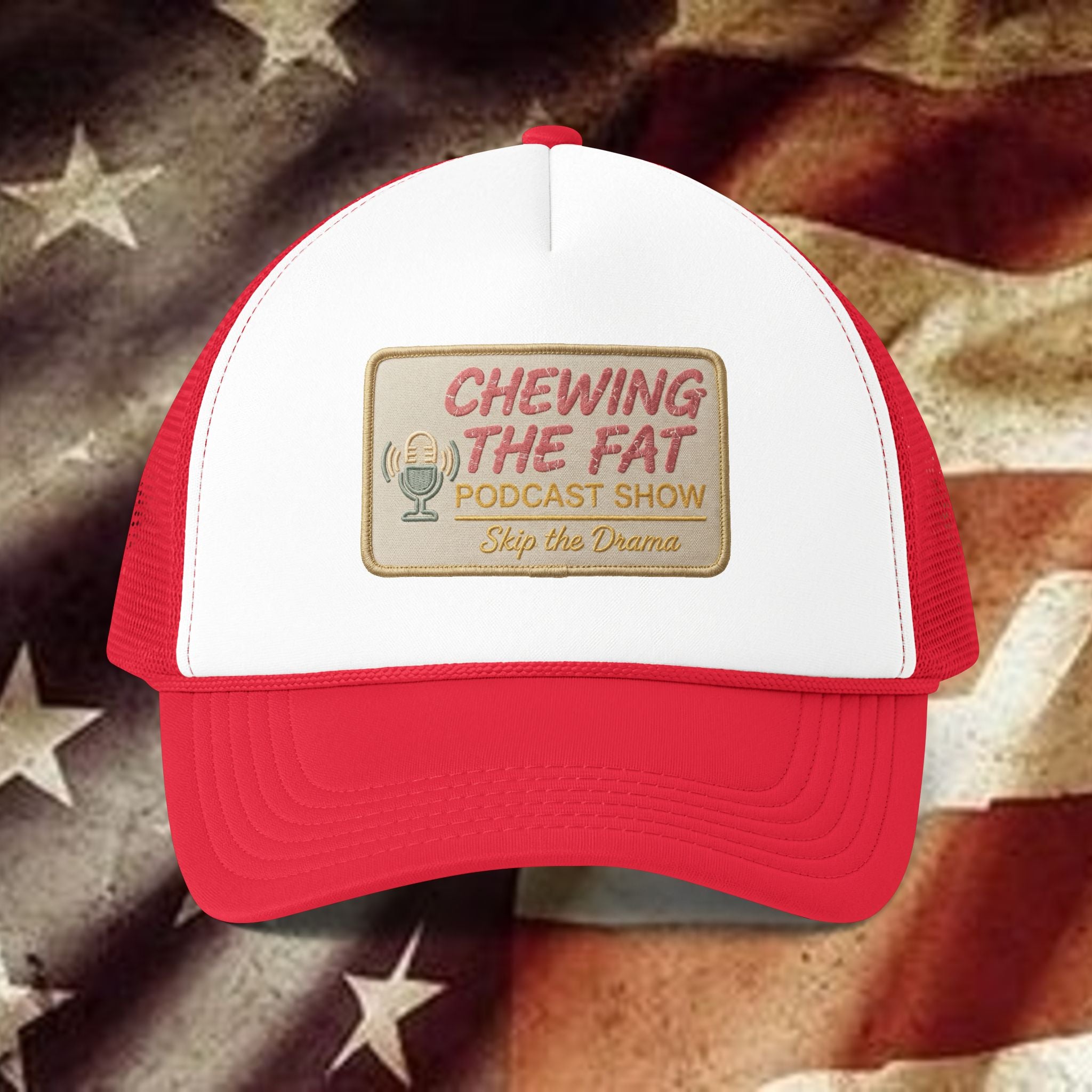 Trucker Hat — "Chewing The Fat Podcast Show" Mesh-Back Cap