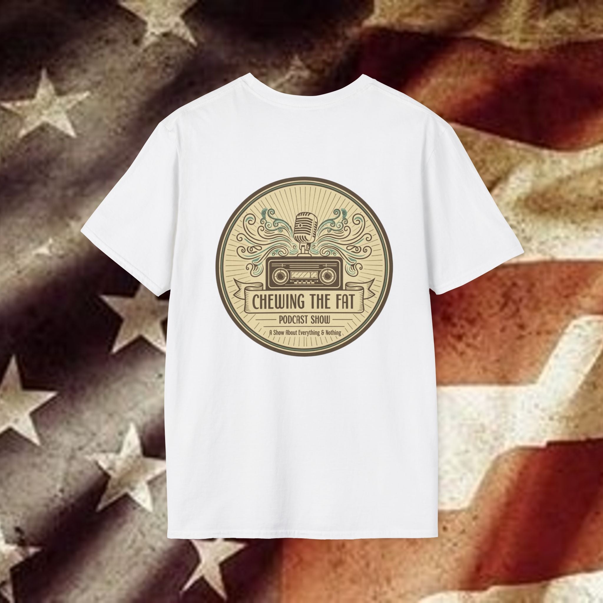 T-Shirt — C.T.F.P.S. "Chewing the Fat" Vintage Podcast Logo