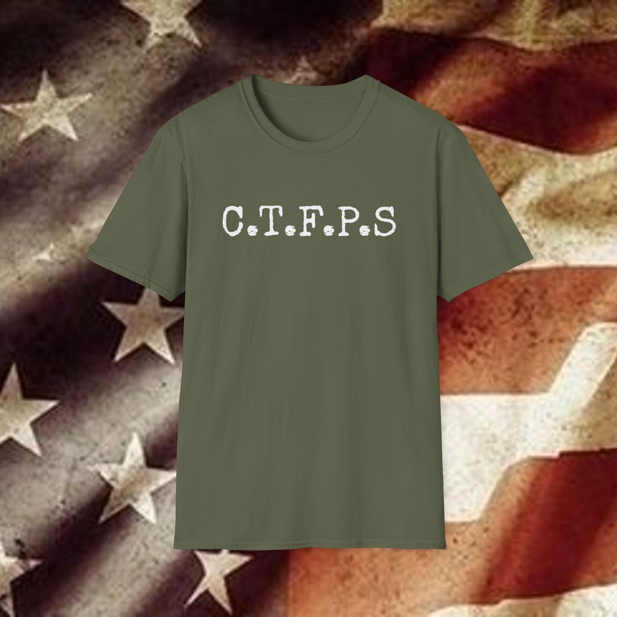 T-Shirt — C.T.F.P.S. "Chewing the Fat" Vintage Podcast Logo