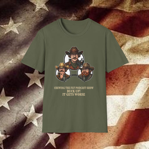 "Buck Up It Gets Worse" Vintage Western Tee