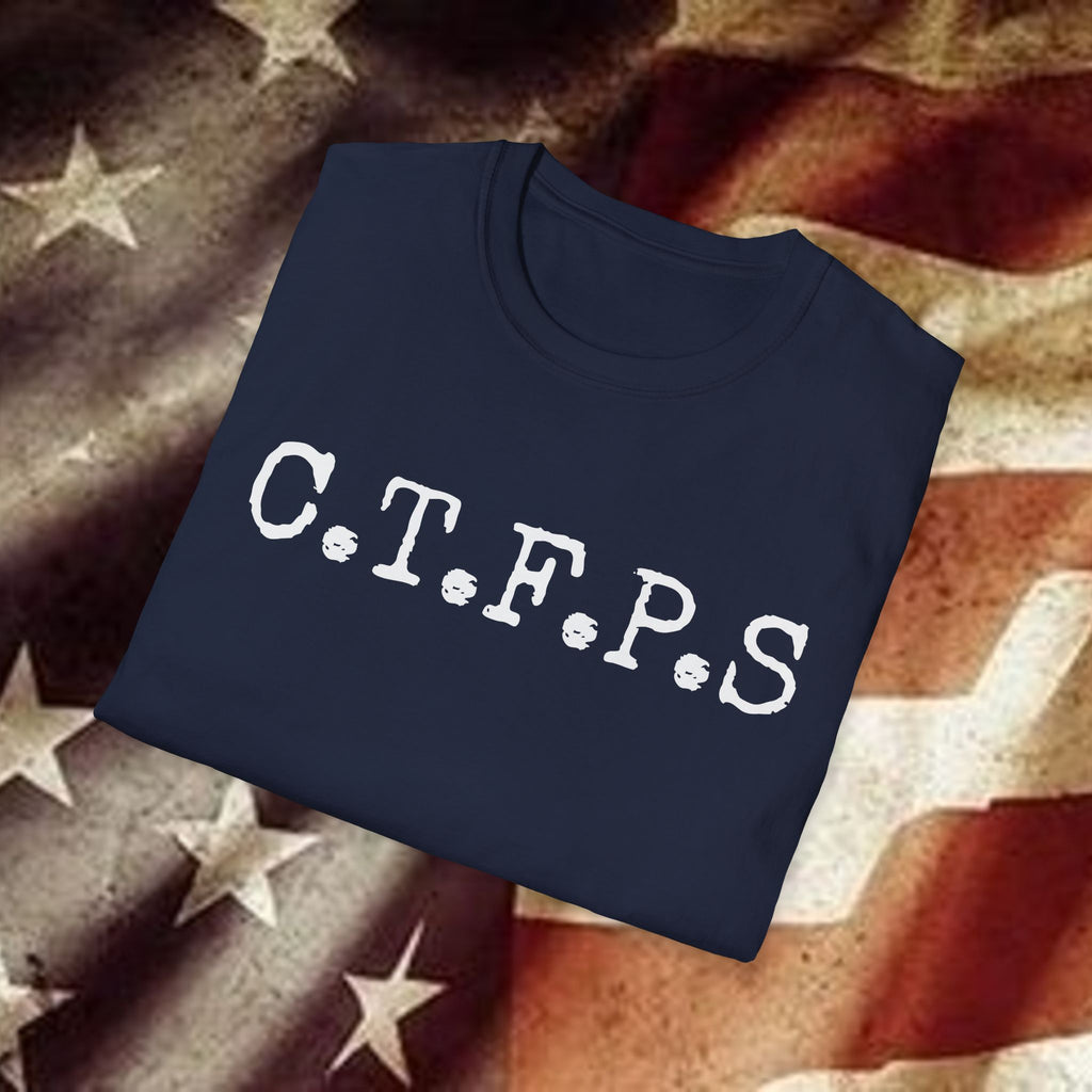 T-Shirt — C.T.F.P.S. "Chewing the Fat" Vintage Podcast Logo
