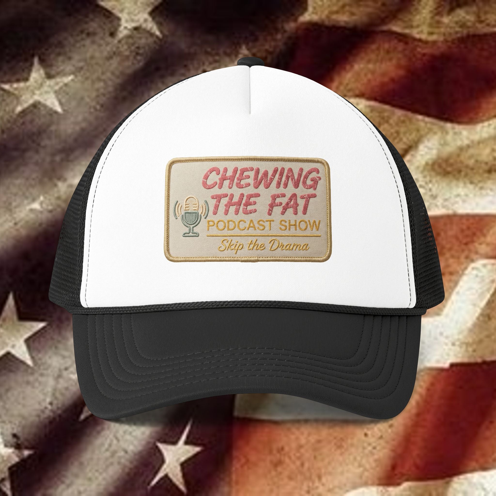 Trucker Hat — "Chewing The Fat Podcast Show" Mesh-Back Cap
