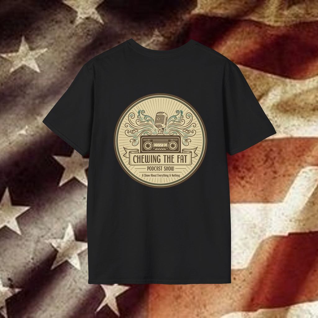T-Shirt — C.T.F.P.S. "Chewing the Fat" Vintage Podcast Logo