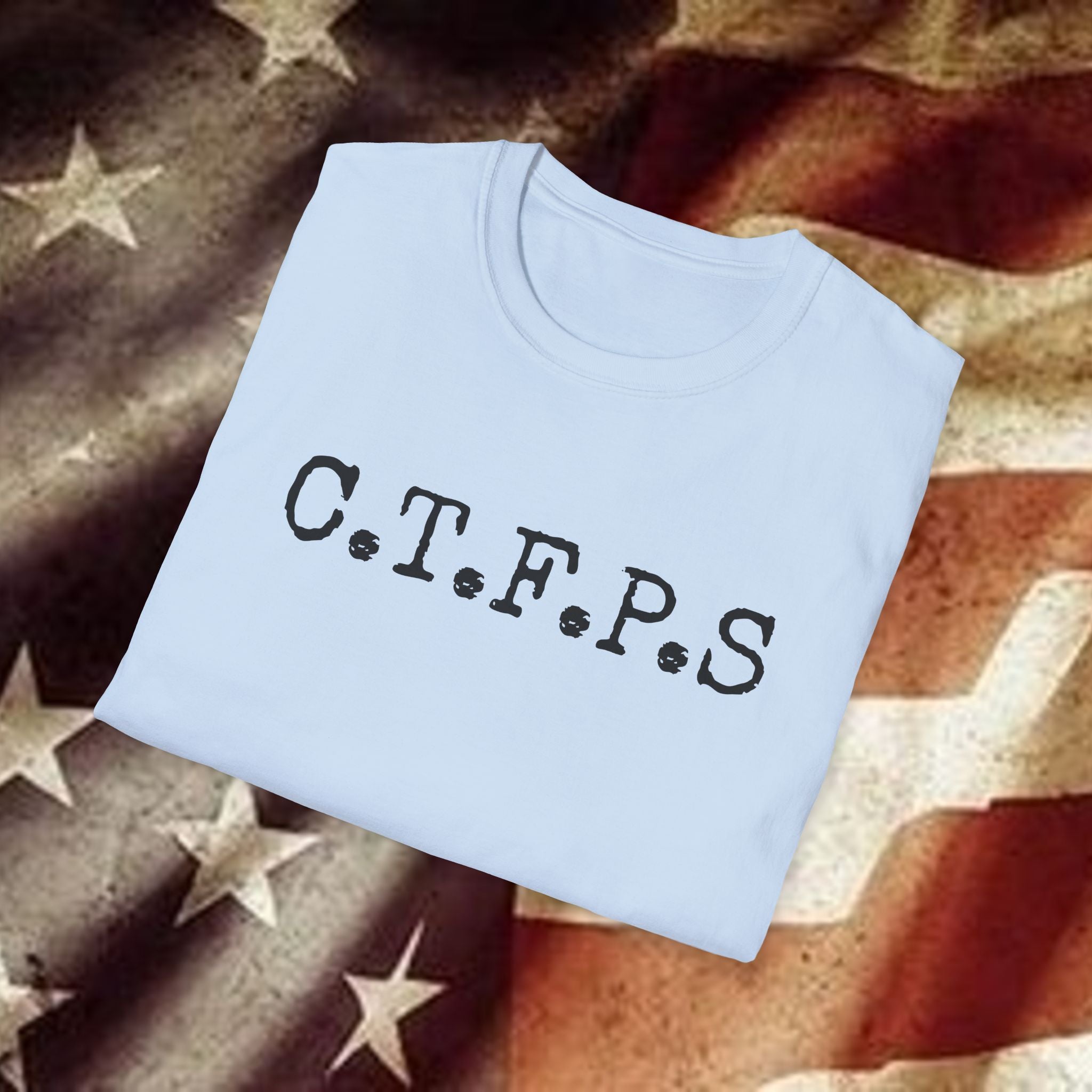 T-Shirt — C.T.F.P.S. "Chewing the Fat" Vintage Podcast Logo