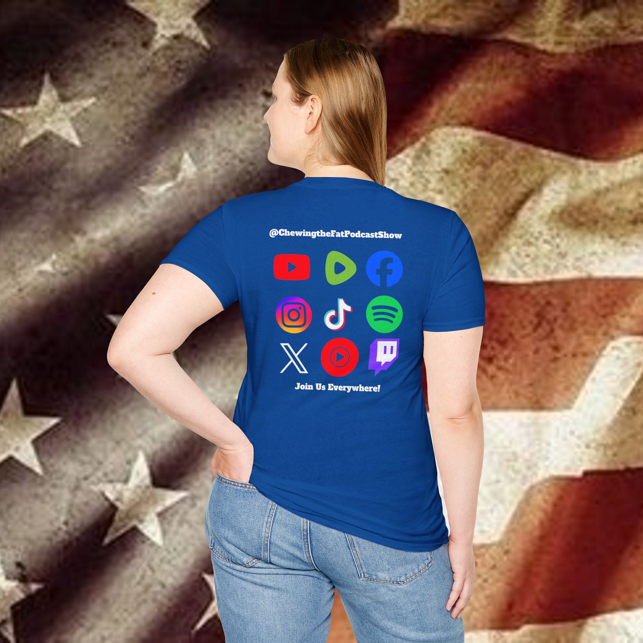 Podcast QR T‑Shirt — Red Heart Quote "They Fear Love"
