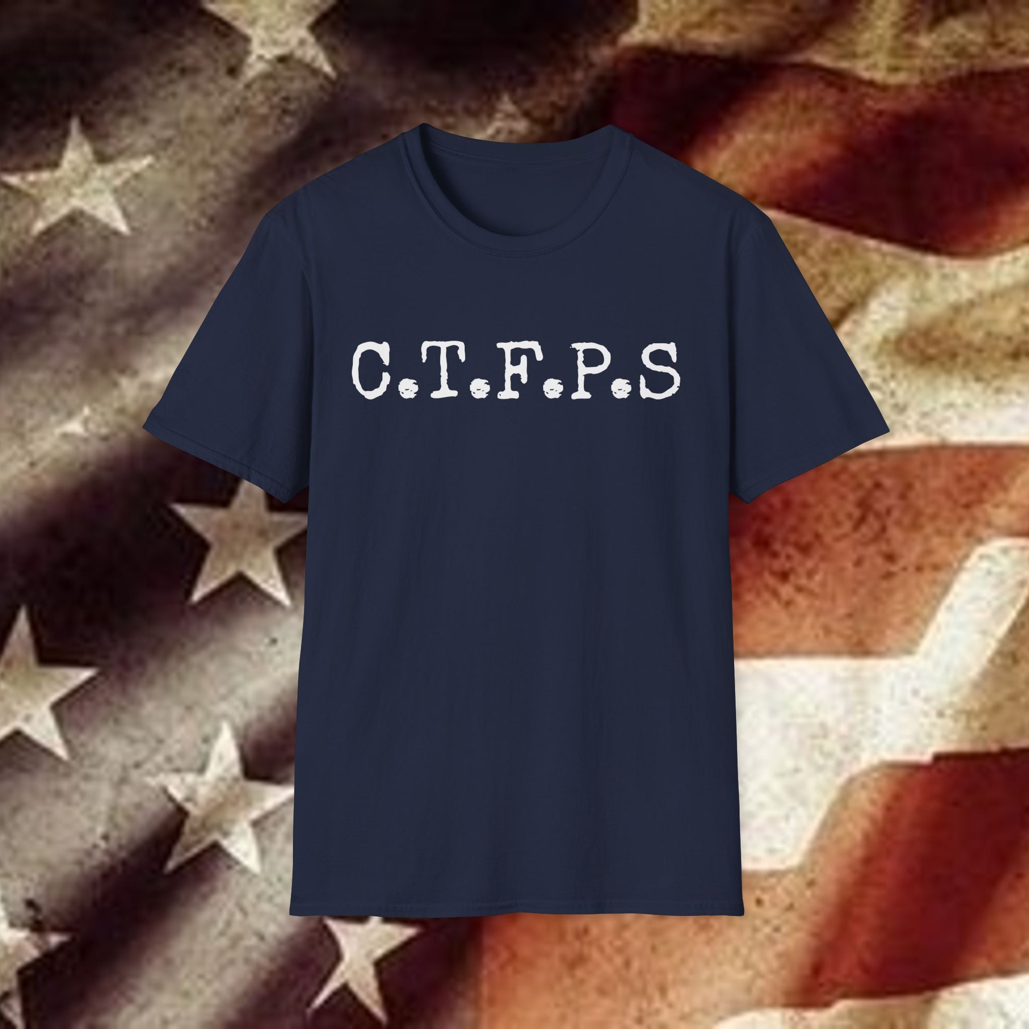 T-Shirt — C.T.F.P.S. "Chewing the Fat" Vintage Podcast Logo
