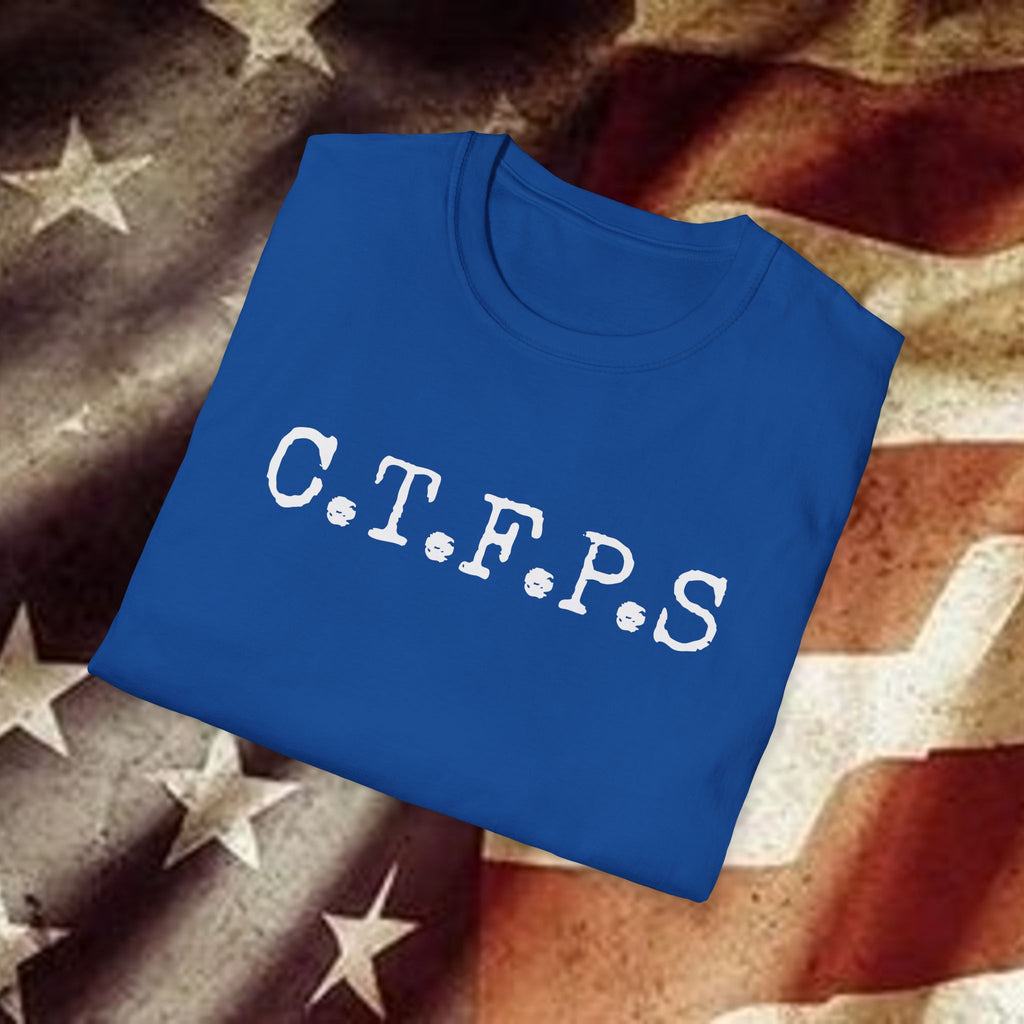T-Shirt — C.T.F.P.S. "Chewing the Fat" Vintage Podcast Logo