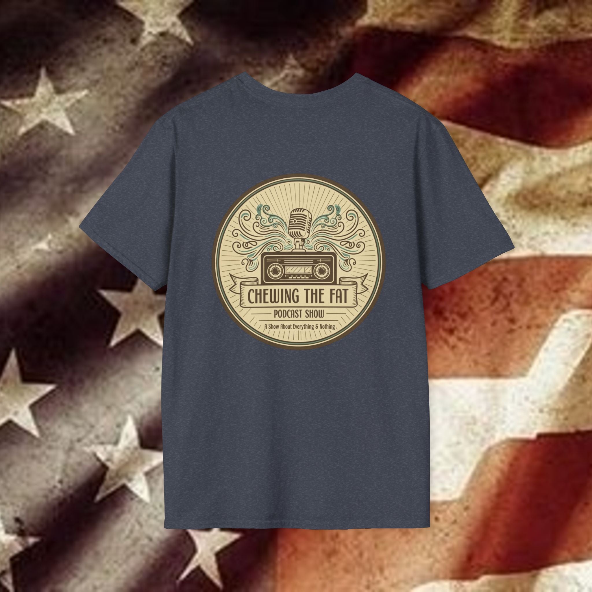 T-Shirt — C.T.F.P.S. "Chewing the Fat" Vintage Podcast Logo