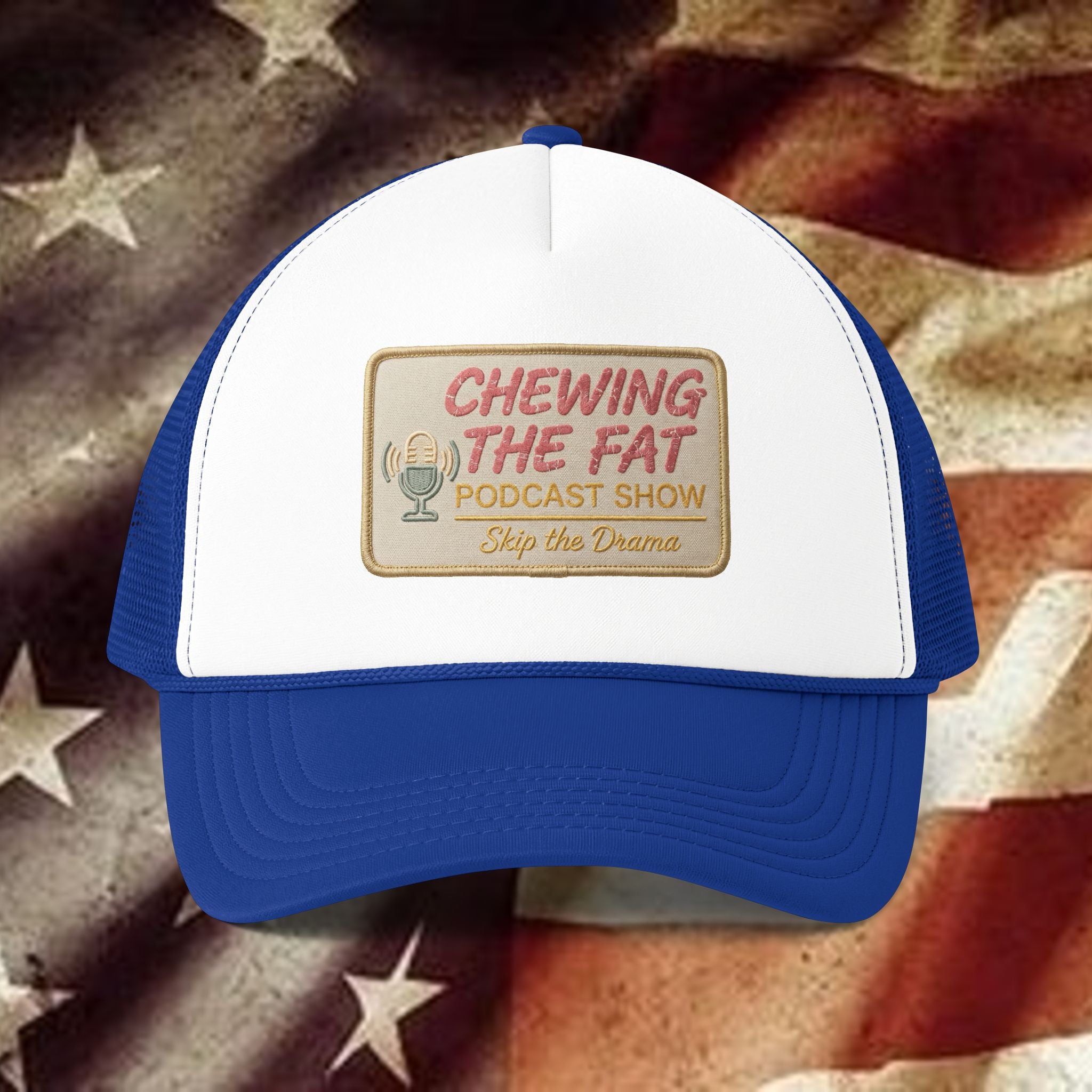 Trucker Hat — "Chewing The Fat Podcast Show" Mesh-Back Cap