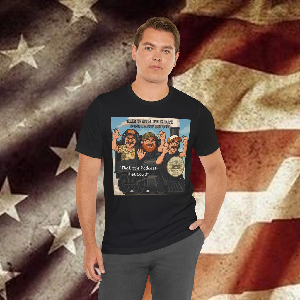 Podcast Tee — "The Little Podcast That Could" Train Logo