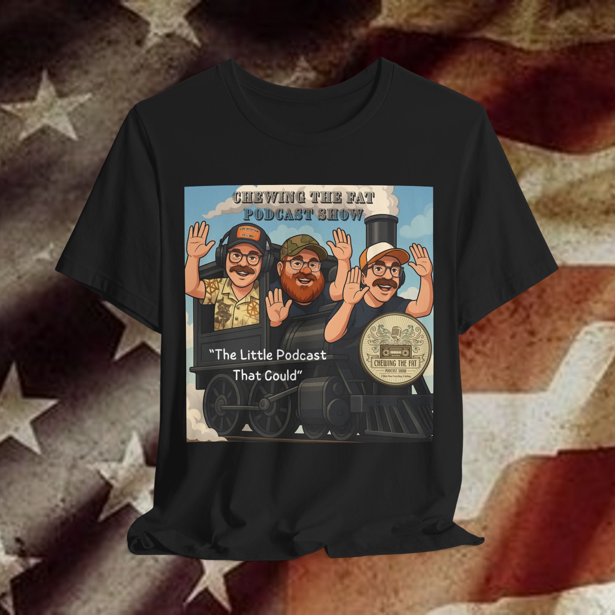 Podcast Tee — "The Little Podcast That Could" Train Logo