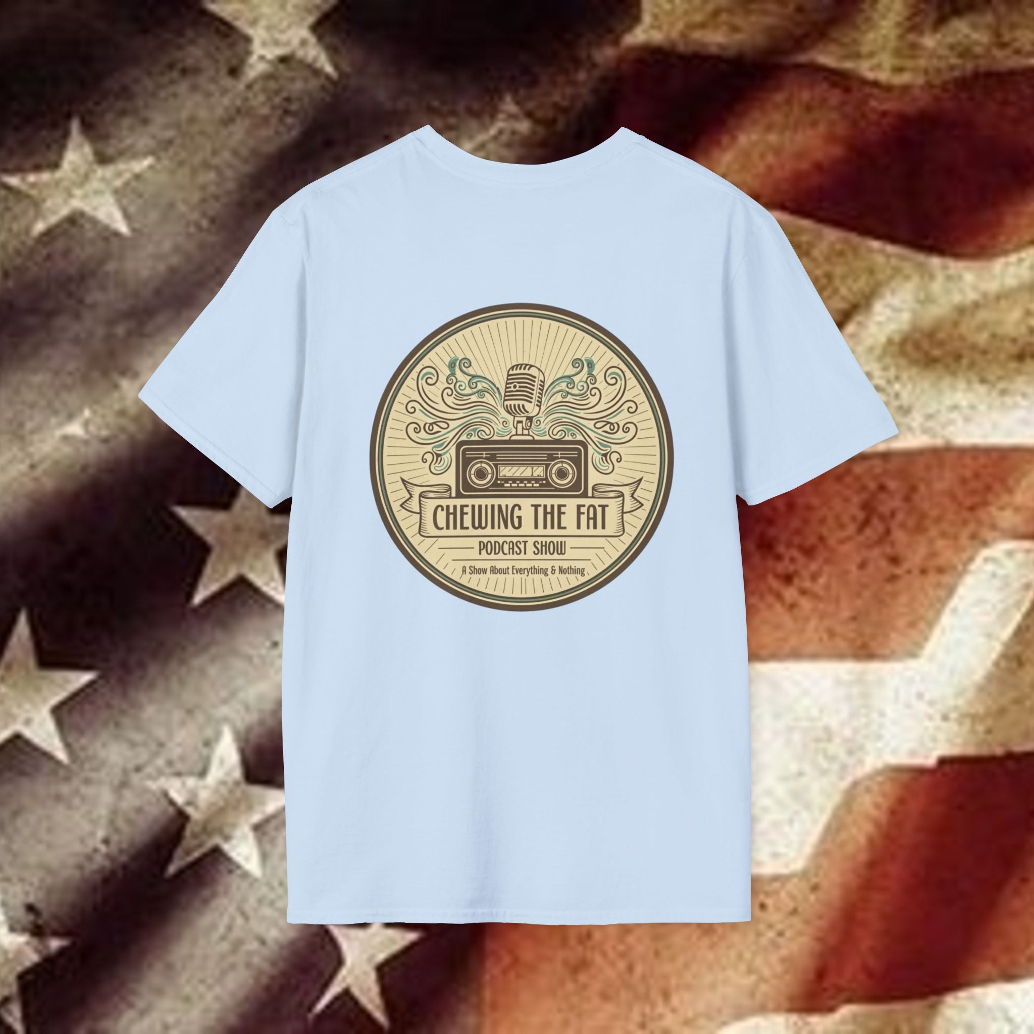 T-Shirt — C.T.F.P.S. "Chewing the Fat" Vintage Podcast Logo