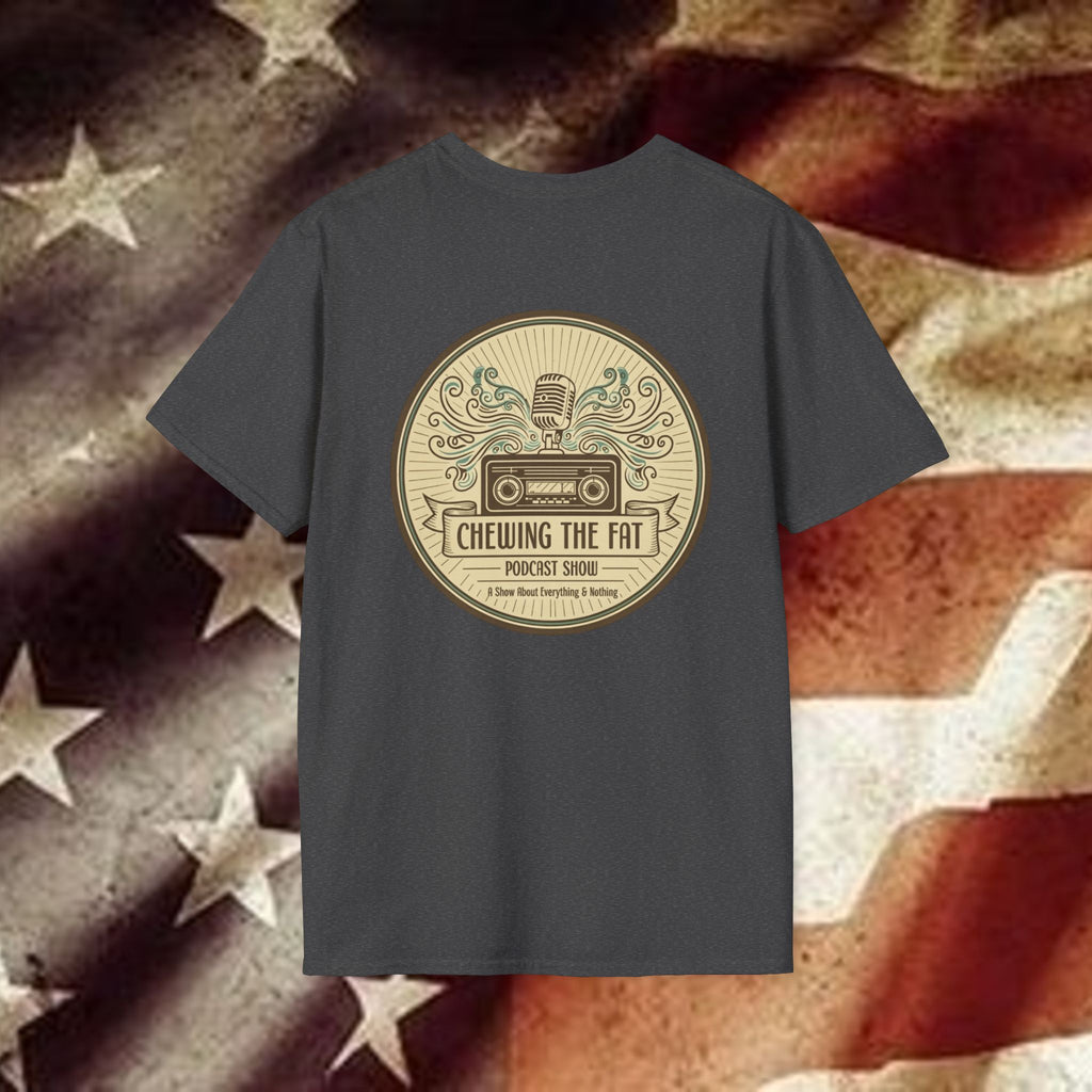 T-Shirt — C.T.F.P.S. "Chewing the Fat" Vintage Podcast Logo