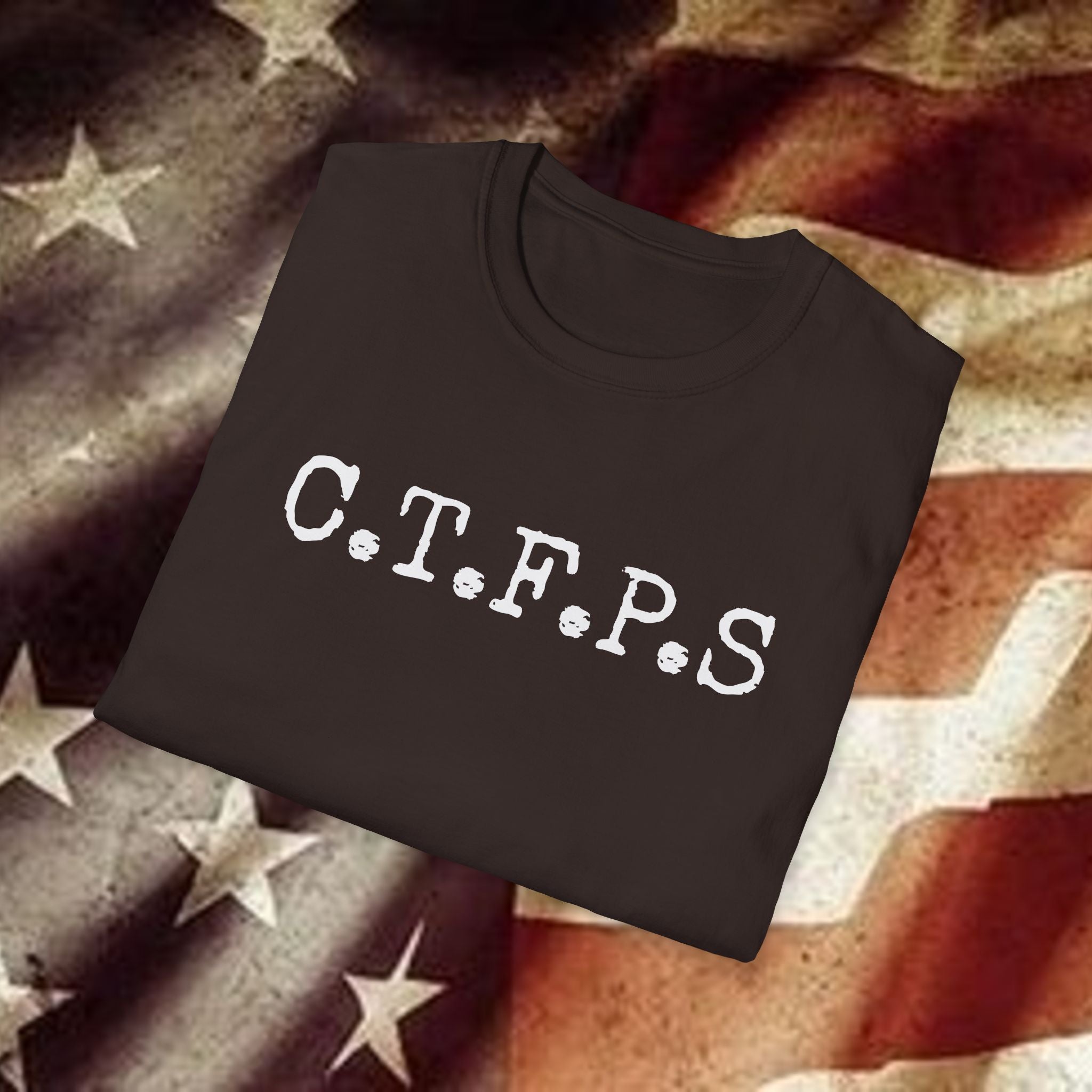 T-Shirt — C.T.F.P.S. "Chewing the Fat" Vintage Podcast Logo